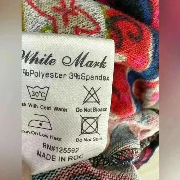 White Mark Tunic shift dress Size L.
Embroidered Soft Fabric Multi
Colored Boho - Picture 6 of 10